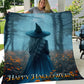 Happy Halloween, Witches Fleece Blanket - Sherpa Blanket, Halloween Blanket Gift For Witch Lovers