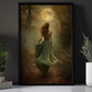 Mystic Moonlight Passage, Victorian Queen Canvas Painting, Morden Wall Art Decor, Poster Gift For Forest Lovers