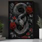 The Magic Of Snakes, Snake Canvas Painting, Gothic Wall Art Decor, Poster Gift For Snake Lovers