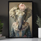 Victorian Elephant Canvas Painting, Noble Elephant Lady Wall Art Decor, Poster Gift For Elephant Lovers