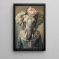 Victorian Elephant Canvas Painting, Noble Elephant Lady Wall Art Decor, Poster Gift For Elephant Lovers