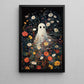 A Ghost in the Garden, Ghost Canvas Painting, Spooky Season Wall Art Decor, Halloween Poster Gift For Ghost Lovers