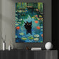 Midnight In The Garden, Cat Canvas Painting, Whispers Wall Art Decor, Poster Gift For Cat Lovers