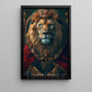 Victorian Lion Canvas Painting, The Lion King Wall Art Decor, Poster Gift For Lion Lovers