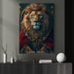 Victorian Lion Canvas Painting, The Lion King Wall Art Decor, Poster Gift For Lion Lovers