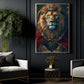 Victorian Lion Canvas Painting, The Lion King Wall Art Decor, Poster Gift For Lion Lovers