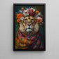 Bloom Of The Jungle King, Victorian Tiger Canvas Painting, Victorian Animal Wall Art Decor, Poster Gift For Tiger Lovers