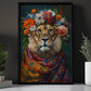 Bloom Of The Jungle King, Victorian Tiger Canvas Painting, Victorian Animal Wall Art Decor, Poster Gift For Tiger Lovers