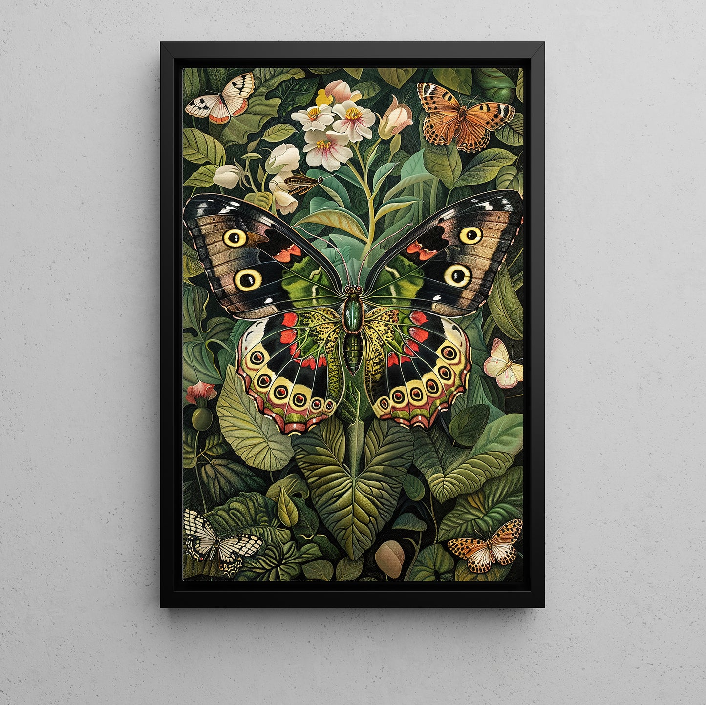 A Butterfly’s Paradise, Mystery Canvas Painting, Wall Art Decor, Poster Gift For Butterfly Lovers