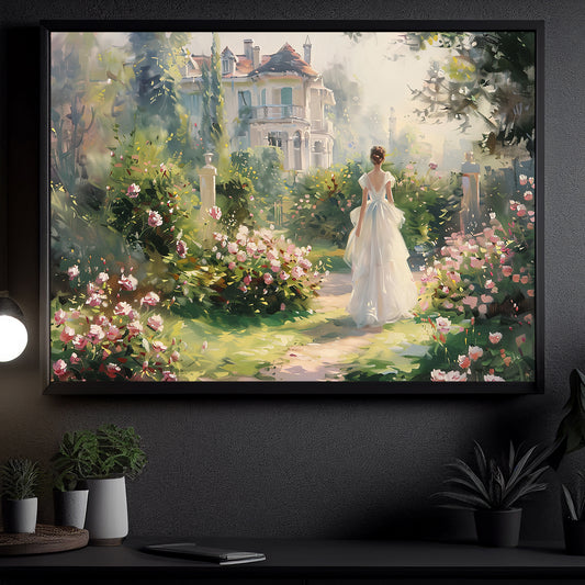 A Bride’s Journey, Victorian Canvas Painting, Modern Wall Art Decor, Princess Poster Gift