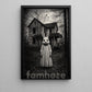 Halloween Horror Bunny Canvas Painting, Creepy Rabbit Mask Spooky Season Wall Art Decor, Gothic Halloween Poster Gift