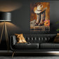 Cowboy Boots And Hat Canvas Painting, Western Cowgirl Boots Wall Art Decor, Poster Gift For Cowgirls