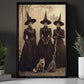 Halloween Witches Canvas Painting, Victorian Witch Wall Art Decor, Spooky Season Poster Gift For Witch Lover