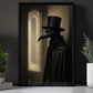 Halloween Plague Doctor Canvas Painting, Gothic Dark Doctor Wall Art Decor, Spooky Season Poster Gift