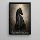 Halloween Black Horse Canvas Painting, Gothic Black Horse Skeleton Wall Art Decor, Spooky Season Poster Gift For Horse Lover