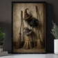 Halloween Witch Canvas Painting, Witch Hat And Broom Wall Art Decor, Spooky Season Poster Gift For Witch Lover