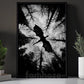 Halloween Flying Dragon Canvas Painting, Dark Forest Dragon Wall Art Decor, Spooky Season Poster Gift For Dragon Lover