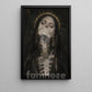 Halloween Creepy Nun Canvas Painting, Gothic Nun Skeleton Wall Art Decor, Spooky Season Poster Gift
