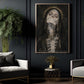 Halloween Creepy Nun Canvas Painting, Gothic Nun Skeleton Wall Art Decor, Spooky Season Poster Gift