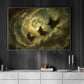 Halloween Flying Witches Canvas Painting, Flying Under Full Moon Spooky Season Wall Art Decor, Halloween Poster Gift For Witch Lover