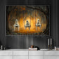 Vintage Halloween Ghost Swing Canvas Painting, The Haunted Playground Spooky Season Wall Art Decor, Halloween Poster Gift For Ghost Lover