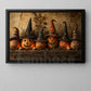 Halloween Pumpkins Canvas Painting, Witch Hat Jack O Lantern Spooky Season Wall Art Decor, Halloween Poster Gift For Pumpkins Lover