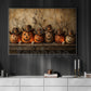 Halloween Cowboy Pumpkins Canvas Painting, Jack O Lantern Western Wall Art Decor, Spooky Season Poster Gift For Cowboys, Pumpkins Lover