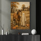Halloween Horse Ghost Canvas Painting, My Boo & My Horse Cozy Wall Art Decor, Spooky Season Poster Gift For Horse Lover
