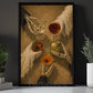 Halloween Ghost And Skeleton Drinking Canvas Painting, One More Drink Before We Haunt Wall Art Decor, Spooky Season Poster Gift For Cocktail Lover
