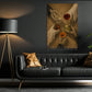 Halloween Ghost And Skeleton Drinking Canvas Painting, One More Drink Before We Haunt Wall Art Decor, Spooky Season Poster Gift For Cocktail Lover
