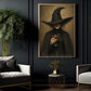Halloween Witch Drinking Wine Canvas Painting, Witch Please, I’m Drinking Wall Art Decor, Spooky Season Poster Gift For Witch Lover