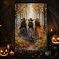 Halloween Three Cowgirl Witches Canvas Painting, Boots, Wild West Witches Ride Together Wall Art Decor, Fall Spooky Season Poster Gift For Cowgirls, Witch Lover