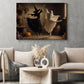 Halloween Ballet Witch Ghost Canvas Painting, One Last Dance Before Midnight Wall Art Decor, Spooky Season Poster Gift For Ballerina, Ballet Lover