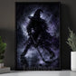 Halloween Witch Hockey Canvas Painting, The Witch Takes The Ice Wall Art Decor, Spooky Season Poster Gift For Hockey Lover