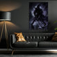 Halloween Witch Hockey Canvas Painting, The Witch Takes The Ice Wall Art Decor, Spooky Season Poster Gift For Hockey Lover