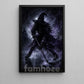 Halloween Witch Hockey Canvas Painting, The Witch Takes The Ice Wall Art Decor, Spooky Season Poster Gift For Hockey Lover
