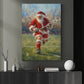 Christmas Lacrosse Canvas Painting, Santa Playing Lacrosse Sport Oil Painting Wall Art Decor, Xmas Poster Gift For Lacrosse Lover