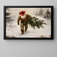 Christmas Western Cowboy Canvas Painting, A Cowboy's Christmas Tradition Wall Art Decor, Xmas Poster Gift For Cowboys