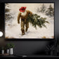 Christmas Western Cowboy Canvas Painting, A Cowboy's Christmas Tradition Wall Art Decor, Xmas Poster Gift For Cowboys