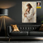 Personalized Jesus Hugging You Canvas Painting, In The Arms Of Jesus Wall Art Decor, Poster Gift For Christians