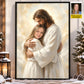 Personalized Jesus Hugging You Canvas Painting, In The Arms Of Jesus Wall Art Decor, Poster Gift For Christians