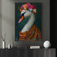Victorian Swan Canvas Painting, The Regal Swan Wall Art Decor, Poster Gift For Swan Lovers