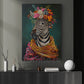 Regal Zebra Canvas Painting, The Floral Monarch Wall Art Decor, Poster Gift For Zebra Lovers