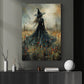 Through The Mystic Field, Witches Canvas Painting, Spooky Season Wall Art Decor, Halloween Poster Gift For Witch Lovers