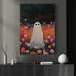 Halloween Boo Canvas Painting, Blooming Spirit Wall Art Decor, Spooky Season Poster Gift For Ghost Lovers