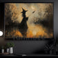 Halloween Witch Canvas Painting, The Last Spell Before Midnight Wall Art Decor, Spooky Season Poster Gift For Witch Lover