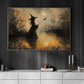 Halloween Witch Canvas Painting, The Last Spell Before Midnight Wall Art Decor, Spooky Season Poster Gift For Witch Lover
