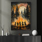 Witches' Dance In The Forest, Witch Canvas Painting, Spooky Season Wall Art Decor, Halloween Poster Gift For Witch Lovers