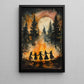 Witches' Dance In The Forest, Witch Canvas Painting, Spooky Season Wall Art Decor, Halloween Poster Gift For Witch Lovers