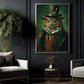 Victorian Owl Canvas Painting, Regal Owl Portrait Wall Art Decor, Poster Gift For Owl Lovers